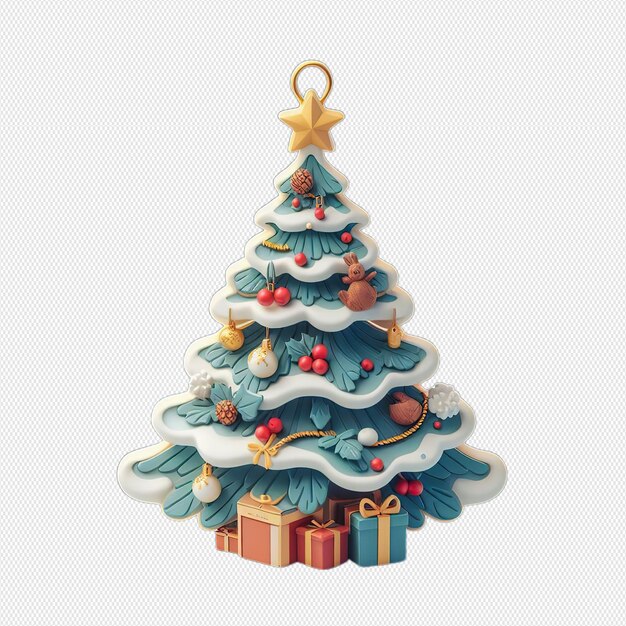 PSD christmas tree and decorations