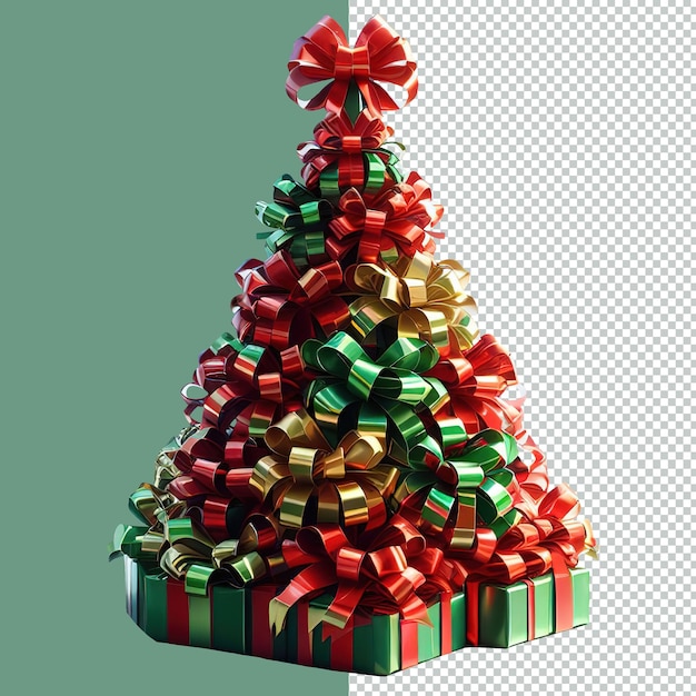 PSD Рождественская елка изолирована png прозрачный фон, созданный ai