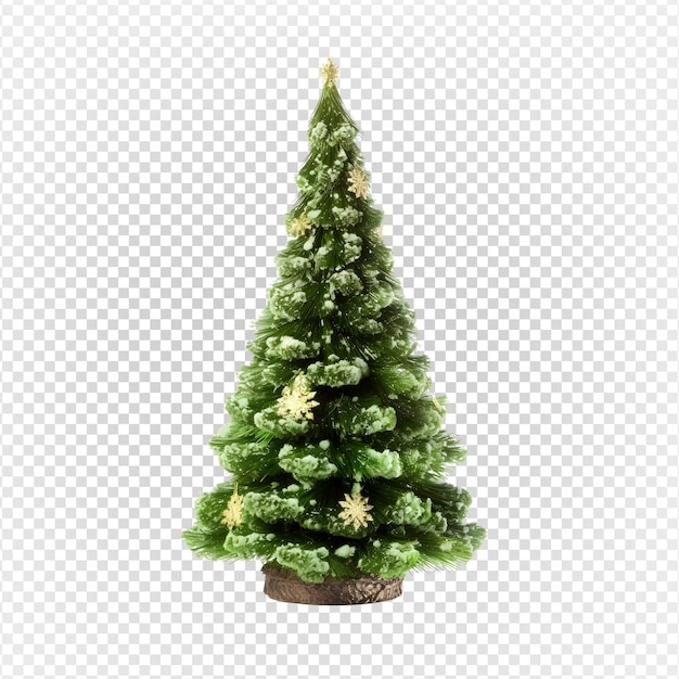 christmas tree isolated on transparent background christmas tree decoration png generative ai