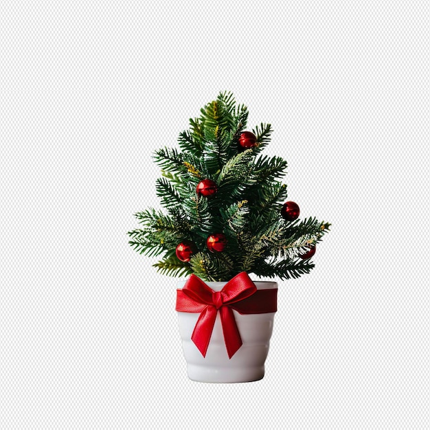 PSD christmas tree png in pot