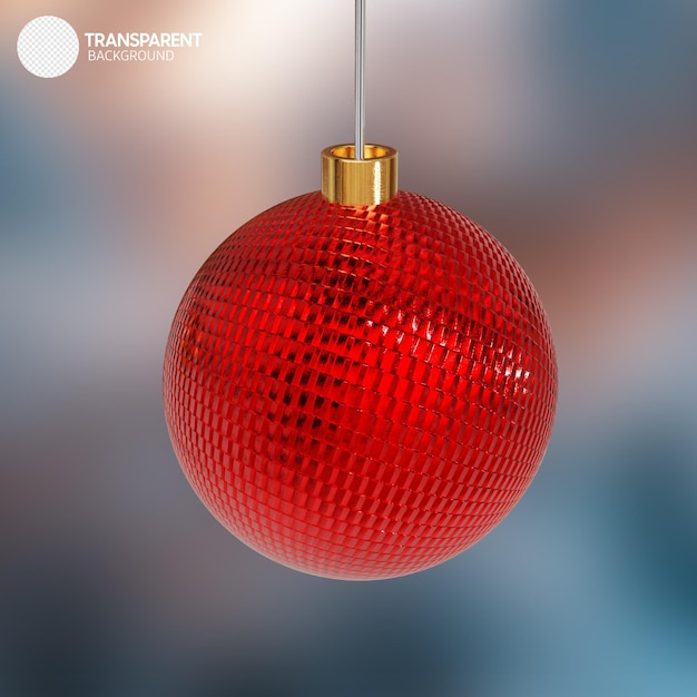 Christmas tree toy ball red