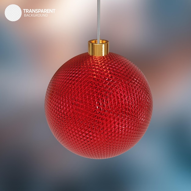 Christmas tree toy ball red