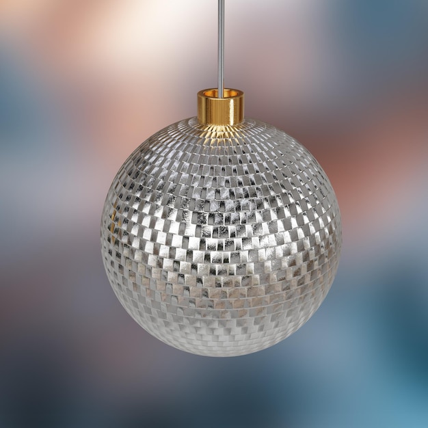 Christmas tree toy ball silver