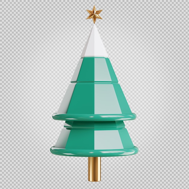 Christmas tree winter season 3d