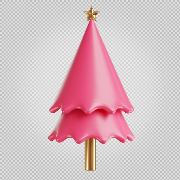 Albero di natale stagione invernale 3d