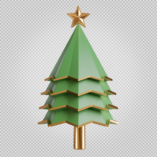 PSD christmas tree winter season 3d