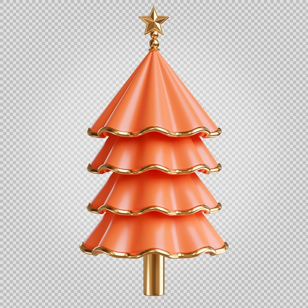 Christmas tree winter season 3d