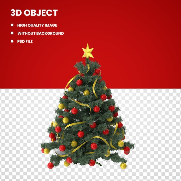 PSD christmas tree with lights
