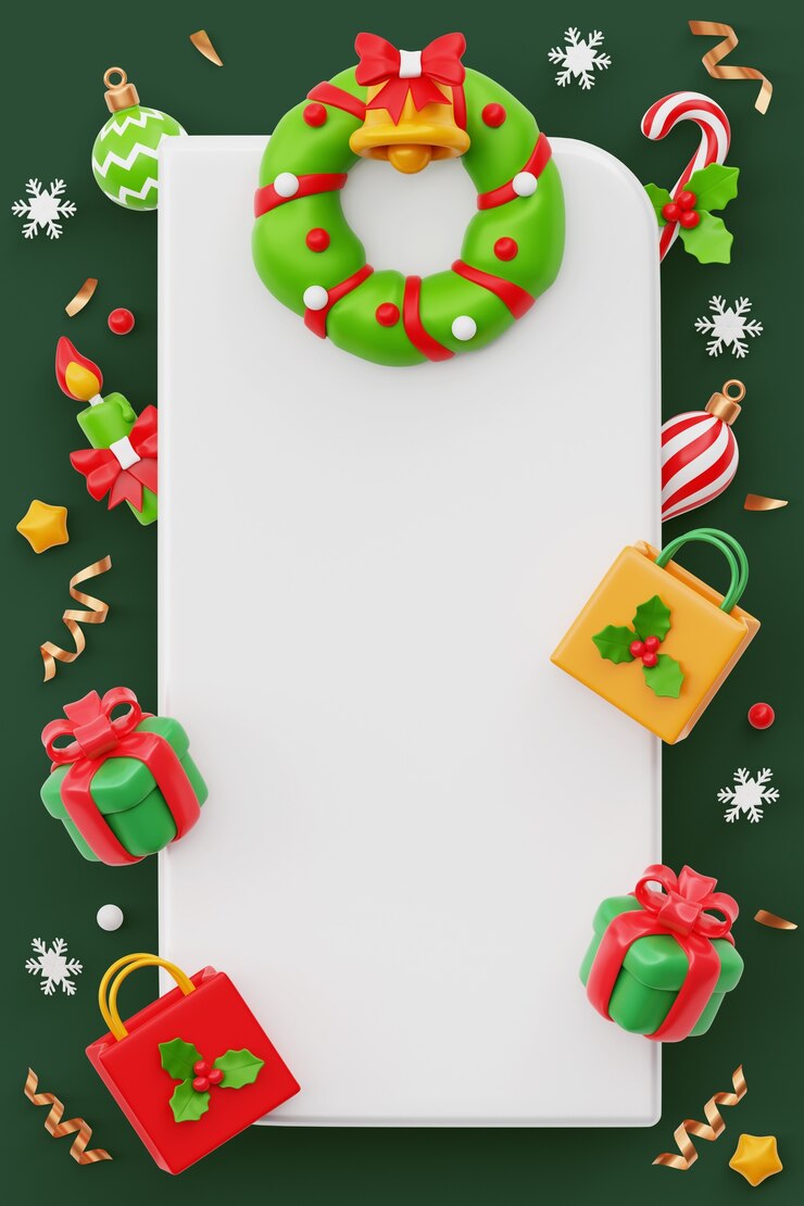 PSD christmas vertical sales blank banner background