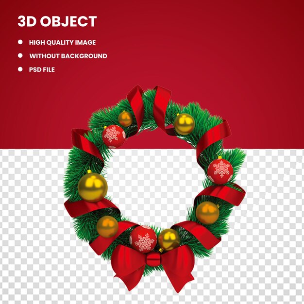 Christmas wreath circle