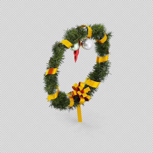 PSD christmas wreath