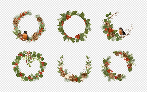 Christmas Wreaths Isolated Christmas Wreath Decoration