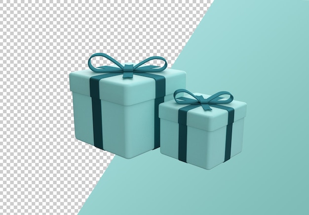 Christmast gift box cartoon isolated