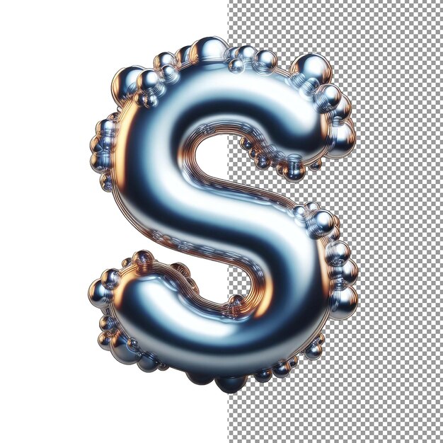 PSD chromatic whirlwind of 3d letterform