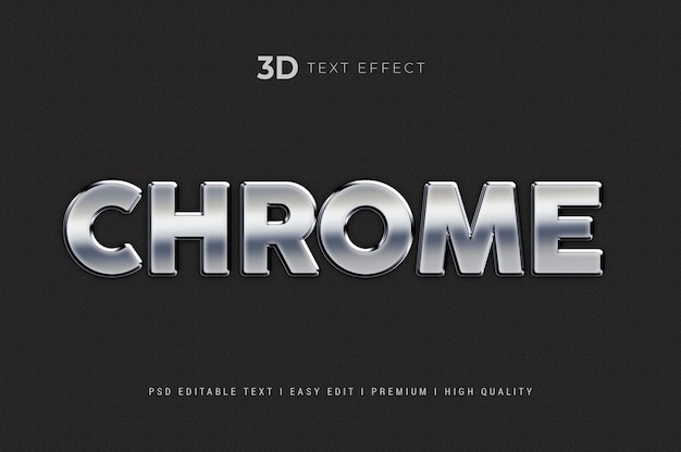 Chrome 3D-teksteffect
