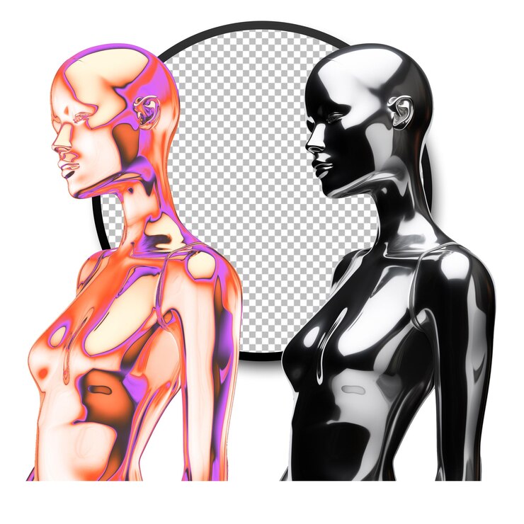 PSD chrome mannequin
