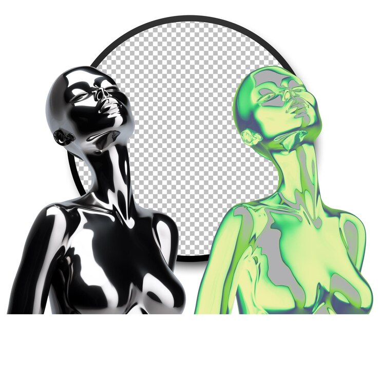 PSD chrome mannequin