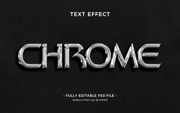 Chrome Text Effect