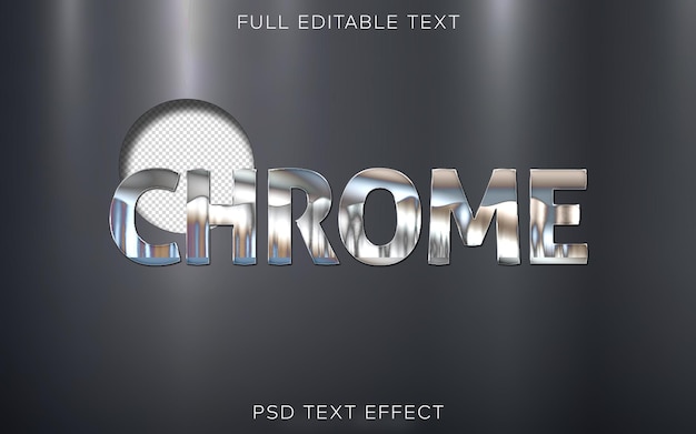 PSD chrome テキスト スタイル効果 psd テンプレート