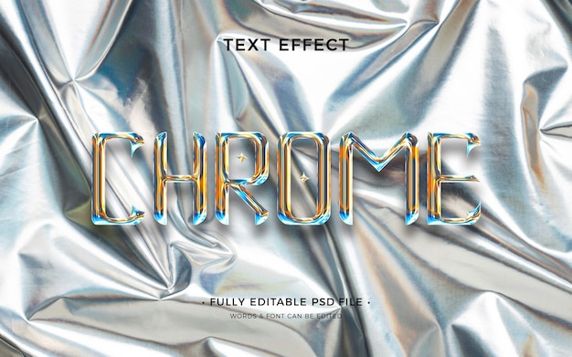 PSD chrometext-effect.