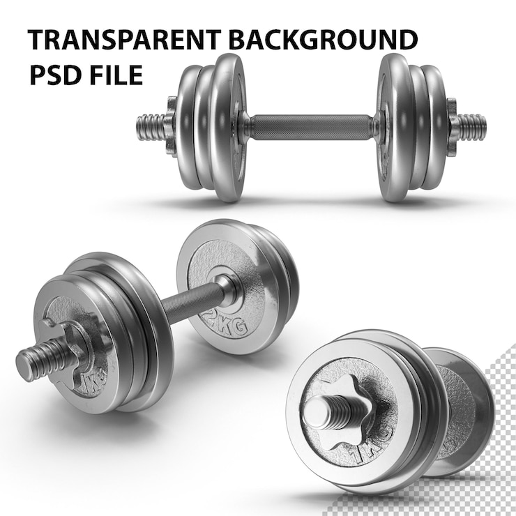 PSD chromowany hantle png
