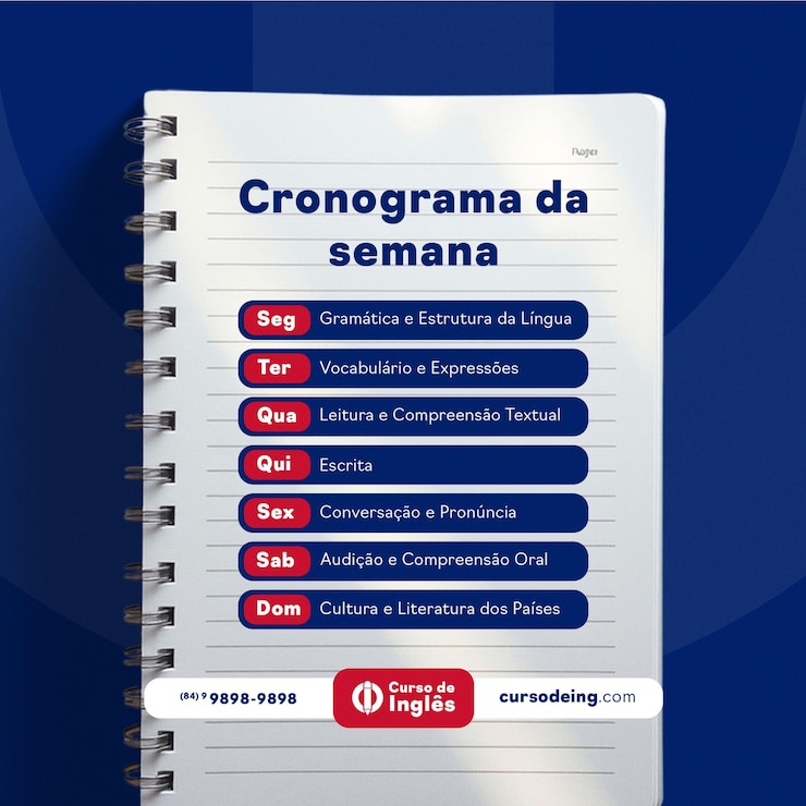 PSD chronograma semanal de ingls