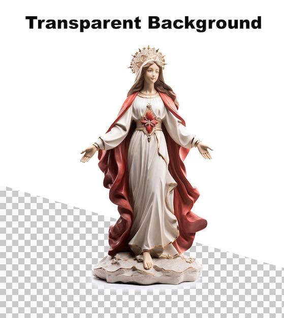 PSD chrześcijański posąg dziewicy marii