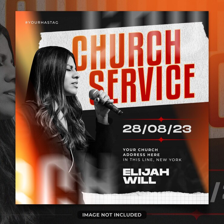 PSD church conference design poster