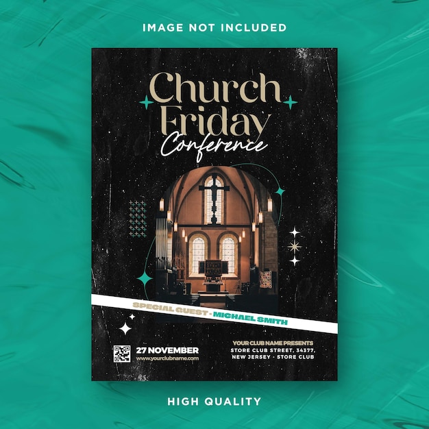 Church conference flyer template