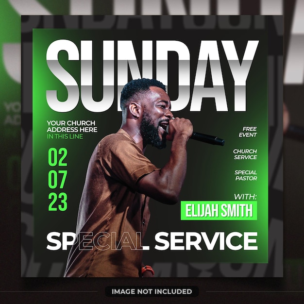 Church event poster design