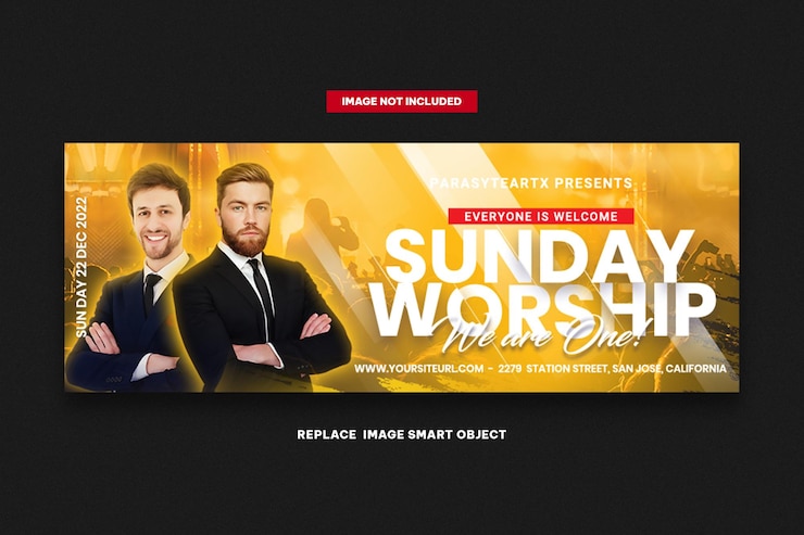 PSD church facebook cover