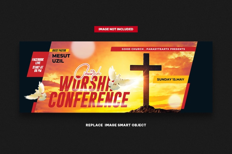 PSD church facebook cover
