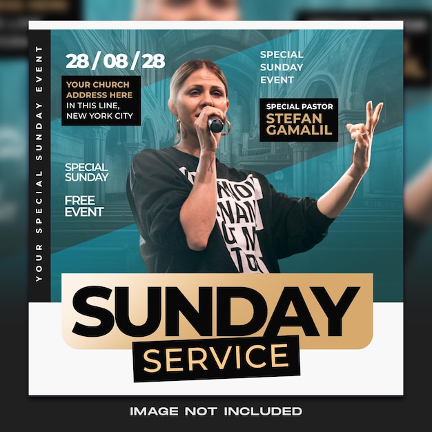 Church flyer template