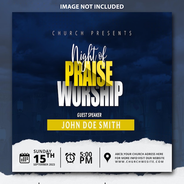 PSD church flyer templates