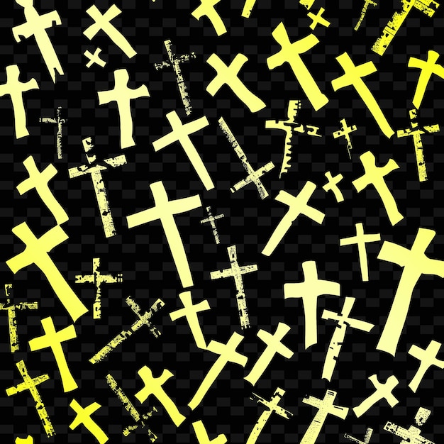 PSD church outline with crosses and bibles crosses featured pro illustration frames decor collection