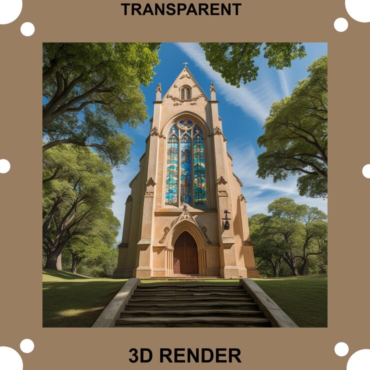 PSD church transparent background