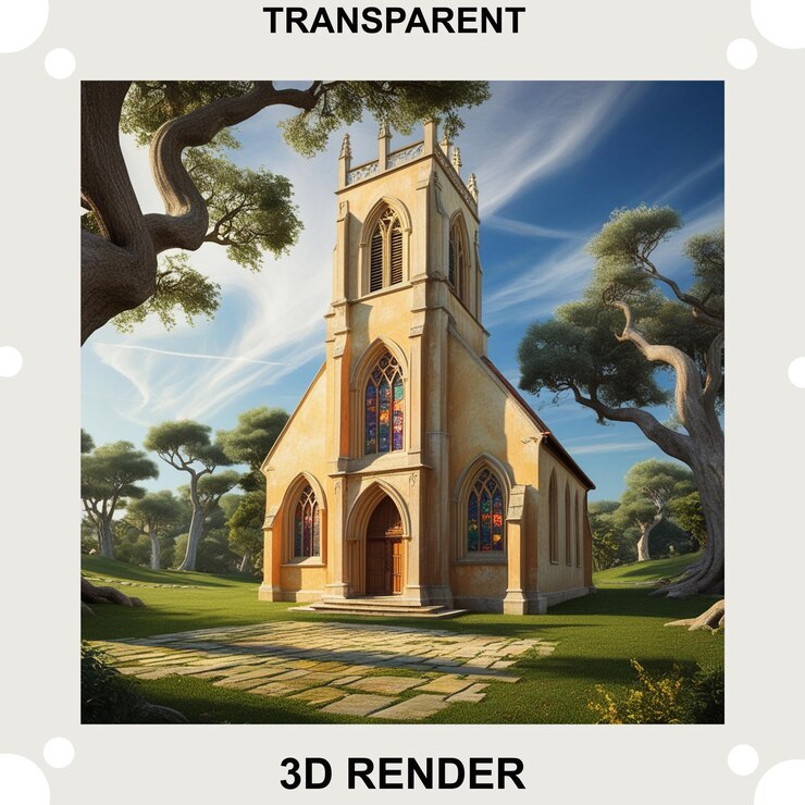 PSD church transparent background