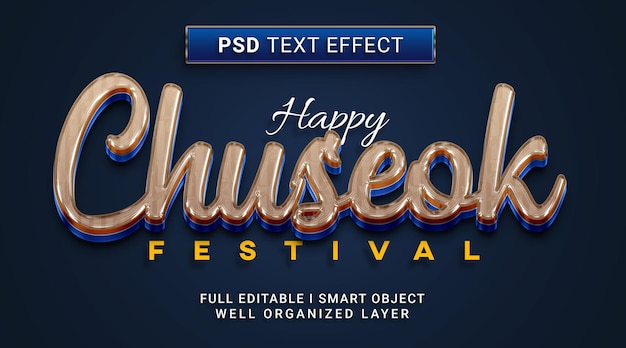 Chuseok Text Effect