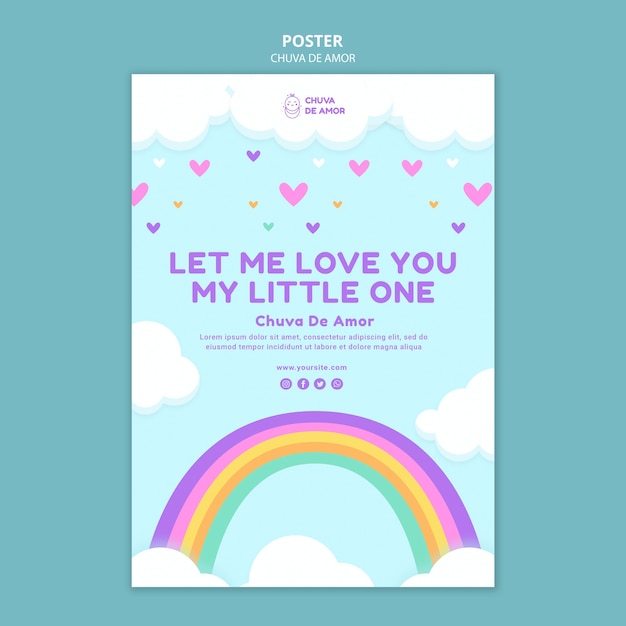 chuva de amor print template