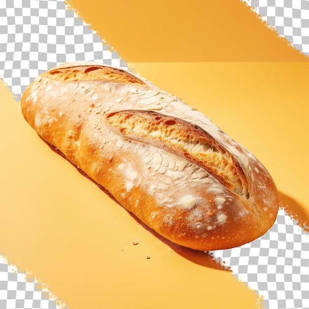 PSD ciabatta bread on a transparent background