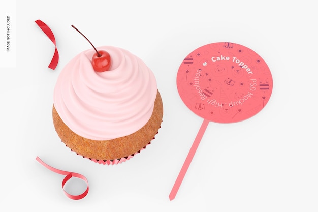 Ciasto Topper Z Makietą Cupcake