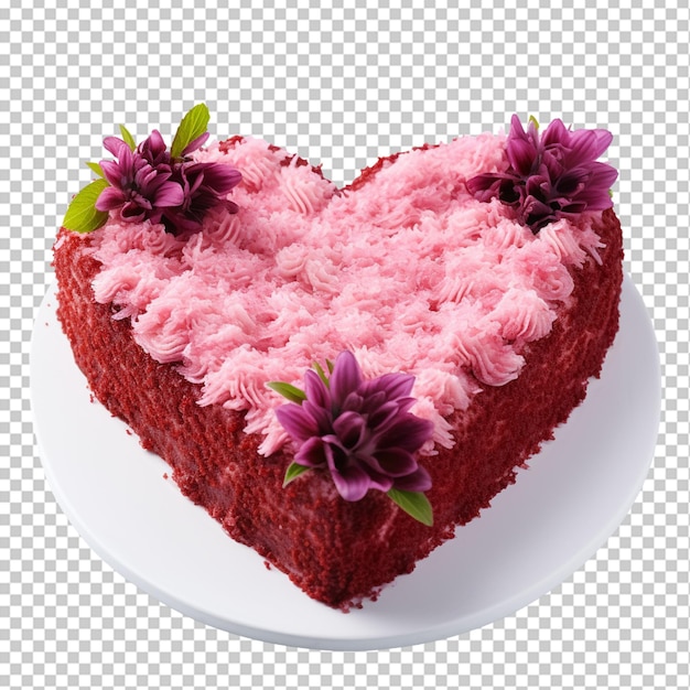 PSD ciasto w kształcie serca na dzień świętego walentynki lub dzień matki