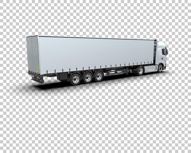 Ciężarówka izolowana na tle ilustracja renderingu 3D
