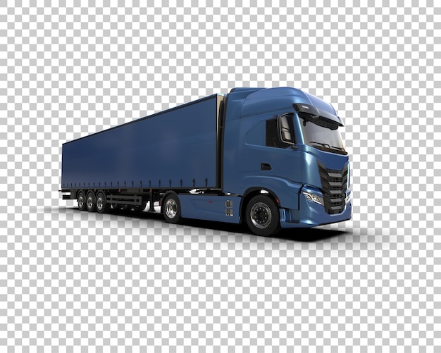 Ciężarówka izolowana na tle ilustracja renderingu 3D