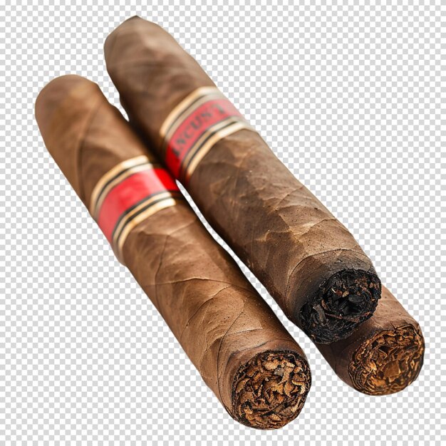 PSD cigar isolated on transparent background