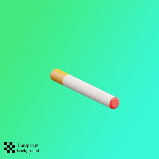 PSD cigarette 3d illustration