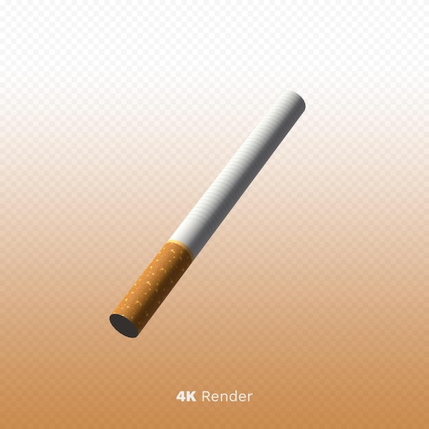 PSD cigarette isolated 3d render