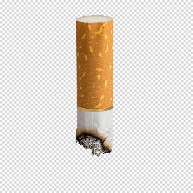 PSD cigarette isolated on transparent background