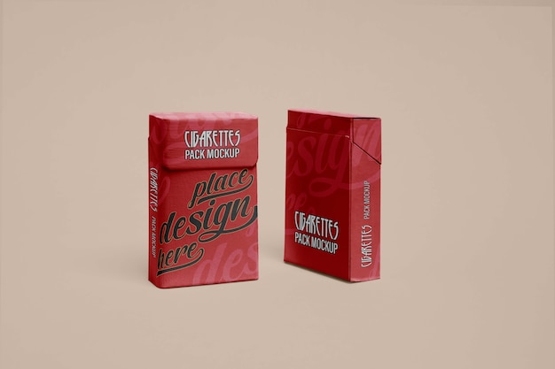 PSD cigarette packaging mockup design