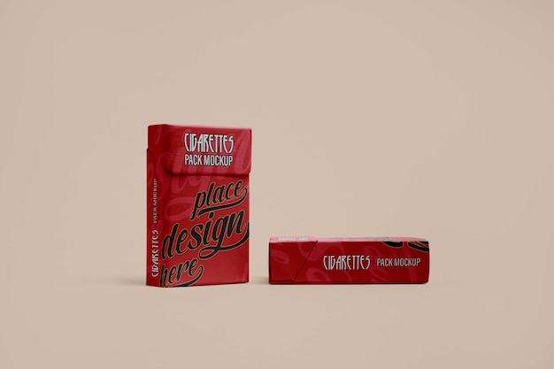 PSD cigarette packaging mockup design